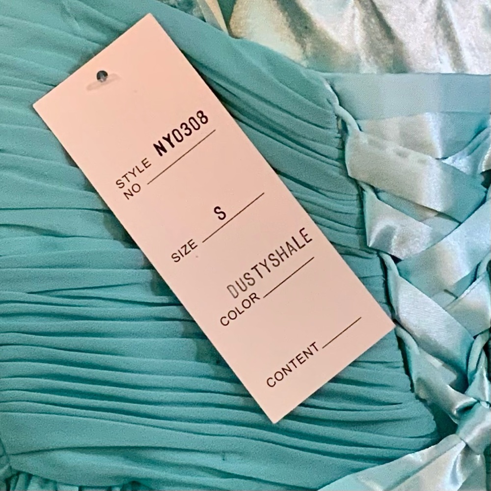 NWT Elegant Aqua Formal Dress by MY Fashion - Picture 8 of 10